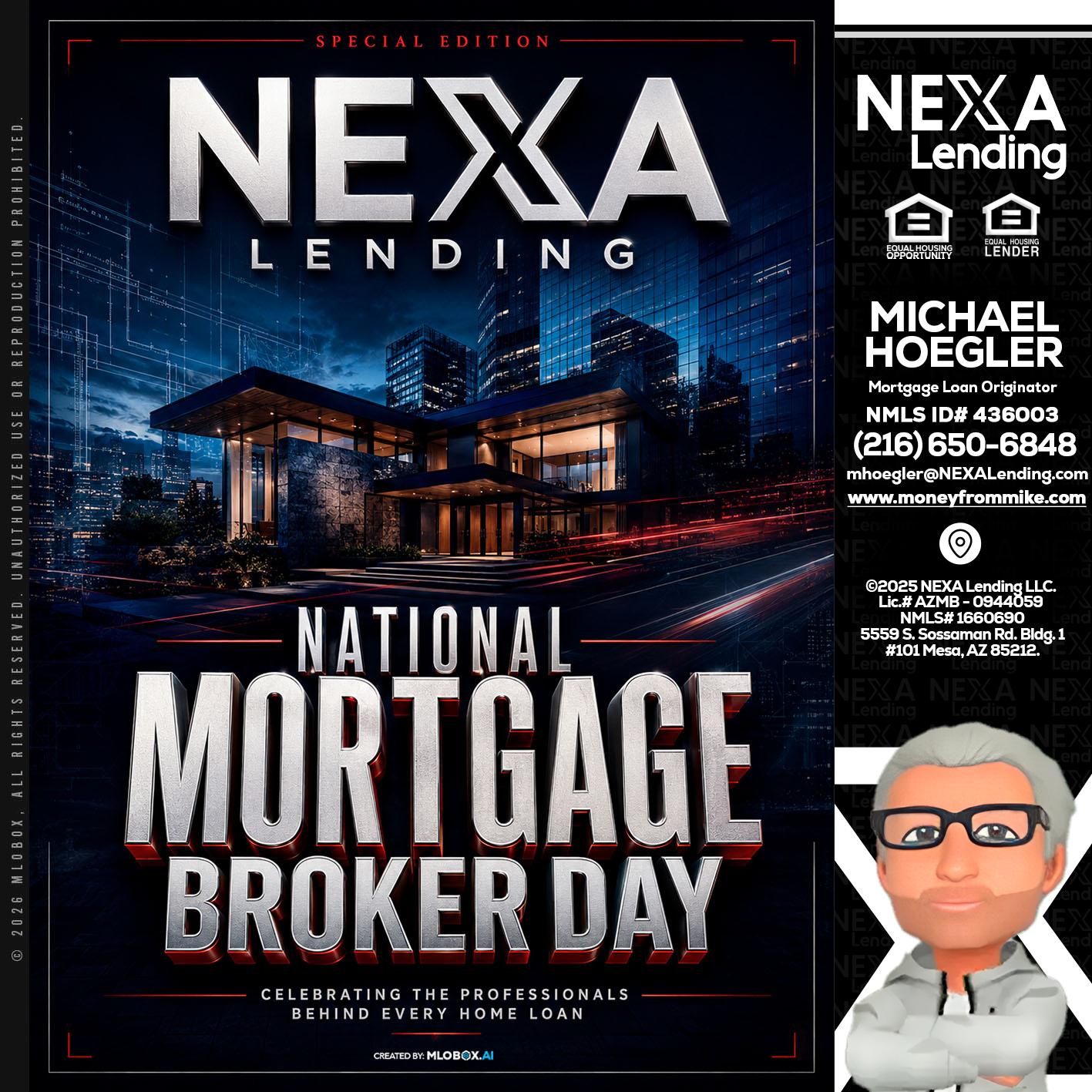 NATIONAL MORTGAGE BROKER DAY - Michael Hoegler -Mortgage Advisor