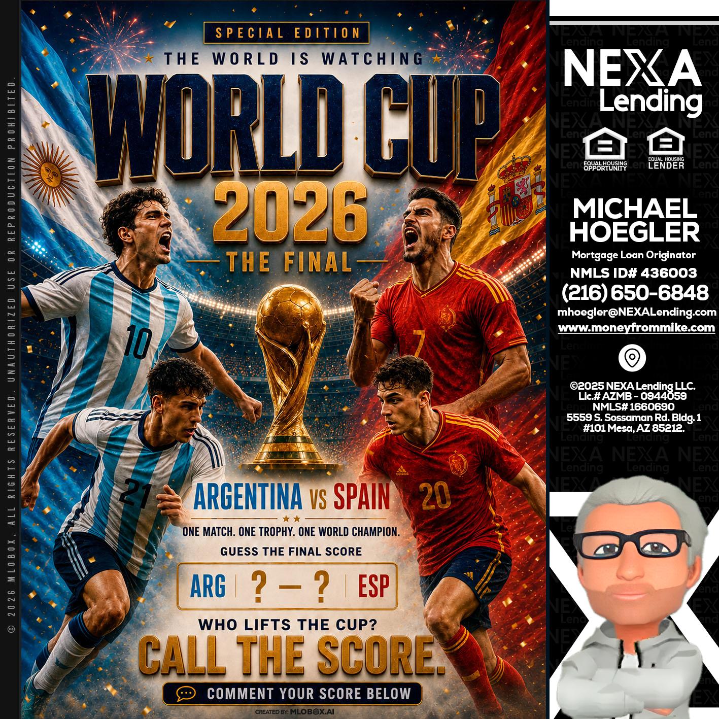 World Cup 2026 finals - Michael Hoegler -Mortgage Advisor