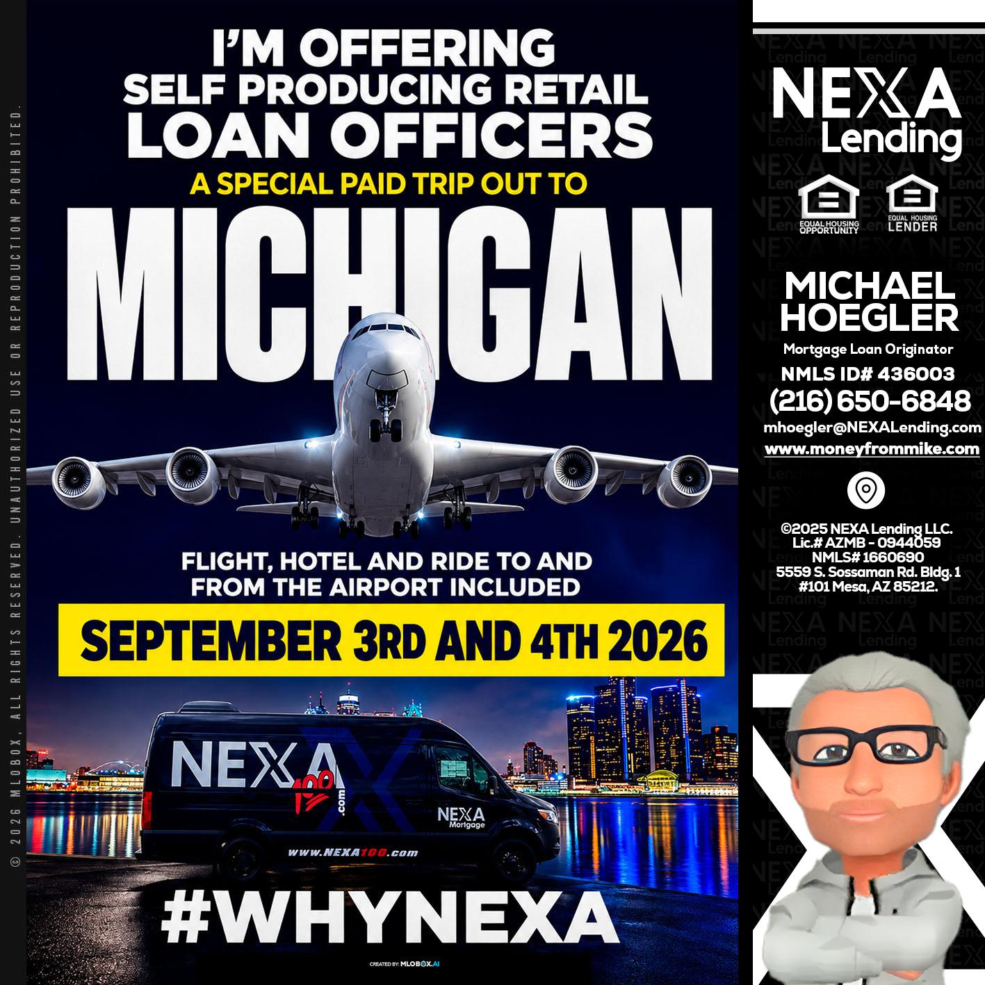 MICHIGAN - Michael Hoegler -Mortgage Advisor