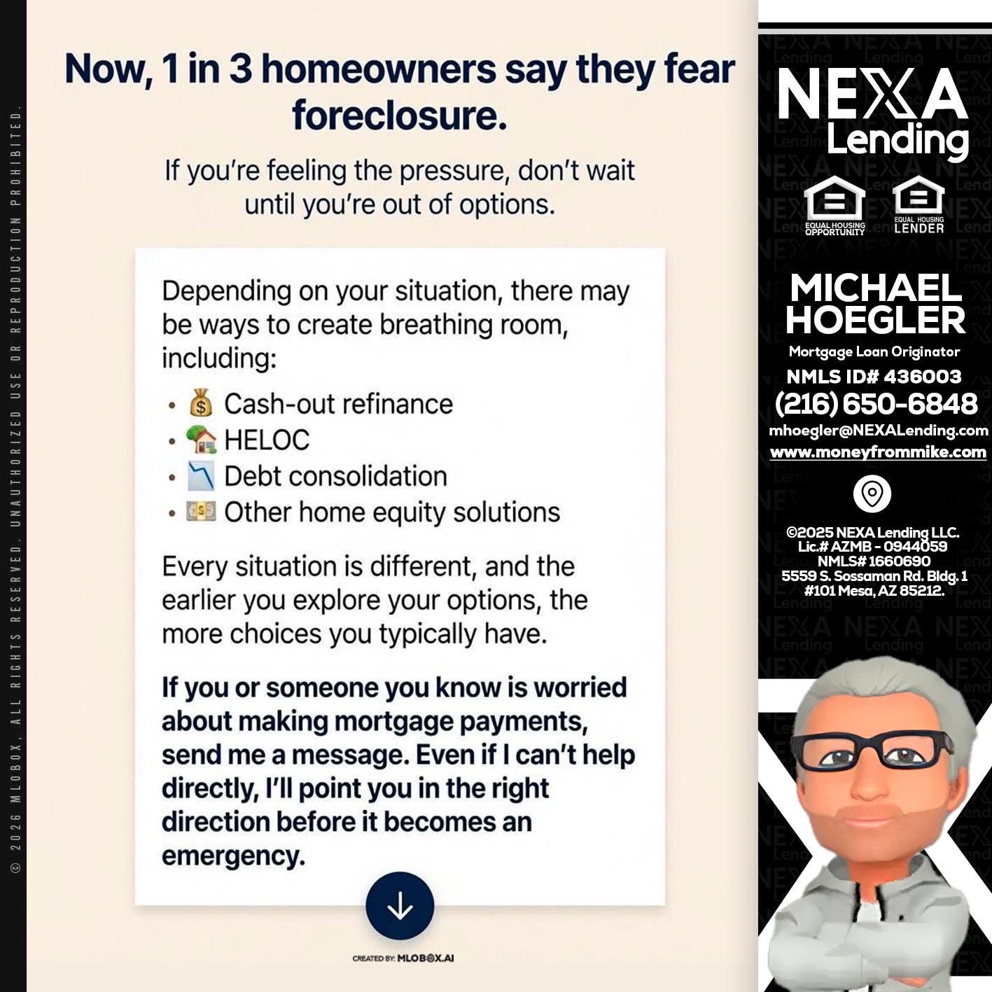 NOW, 1 IN 3 - Michael Hoegler -Mortgage Advisor