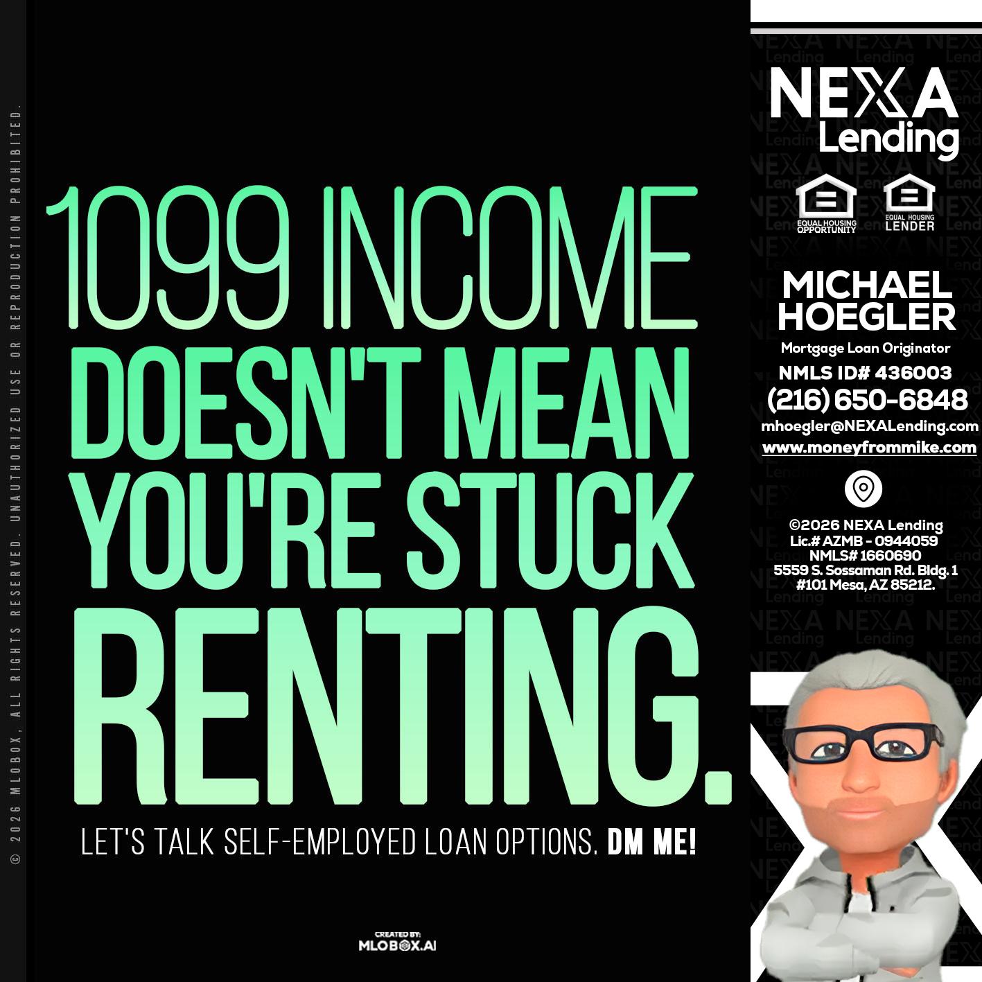 1099 income - Michael Hoegler -Mortgage Advisor