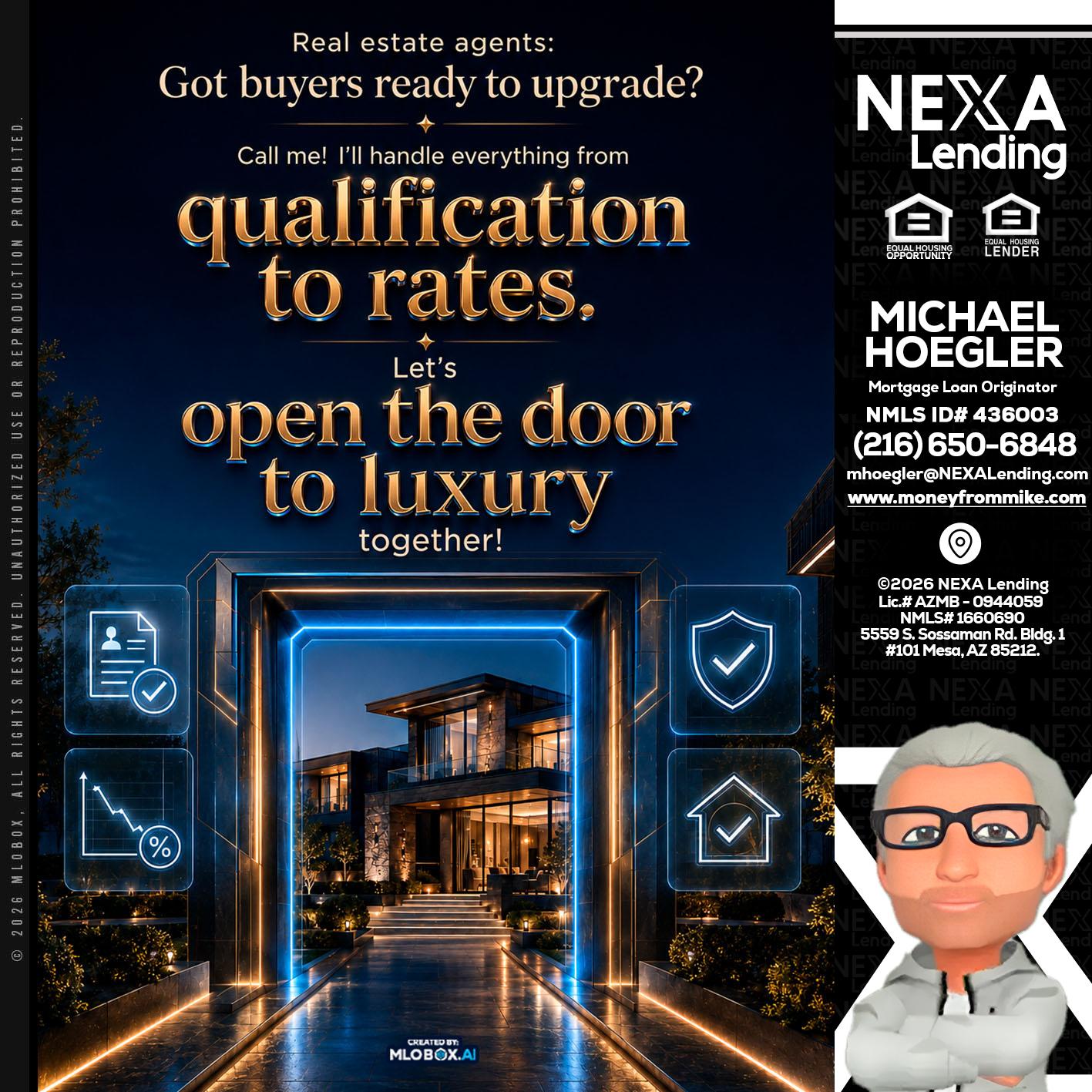 QUALIFICATION TO RATES - Michael Hoegler -Mortgage Advisor