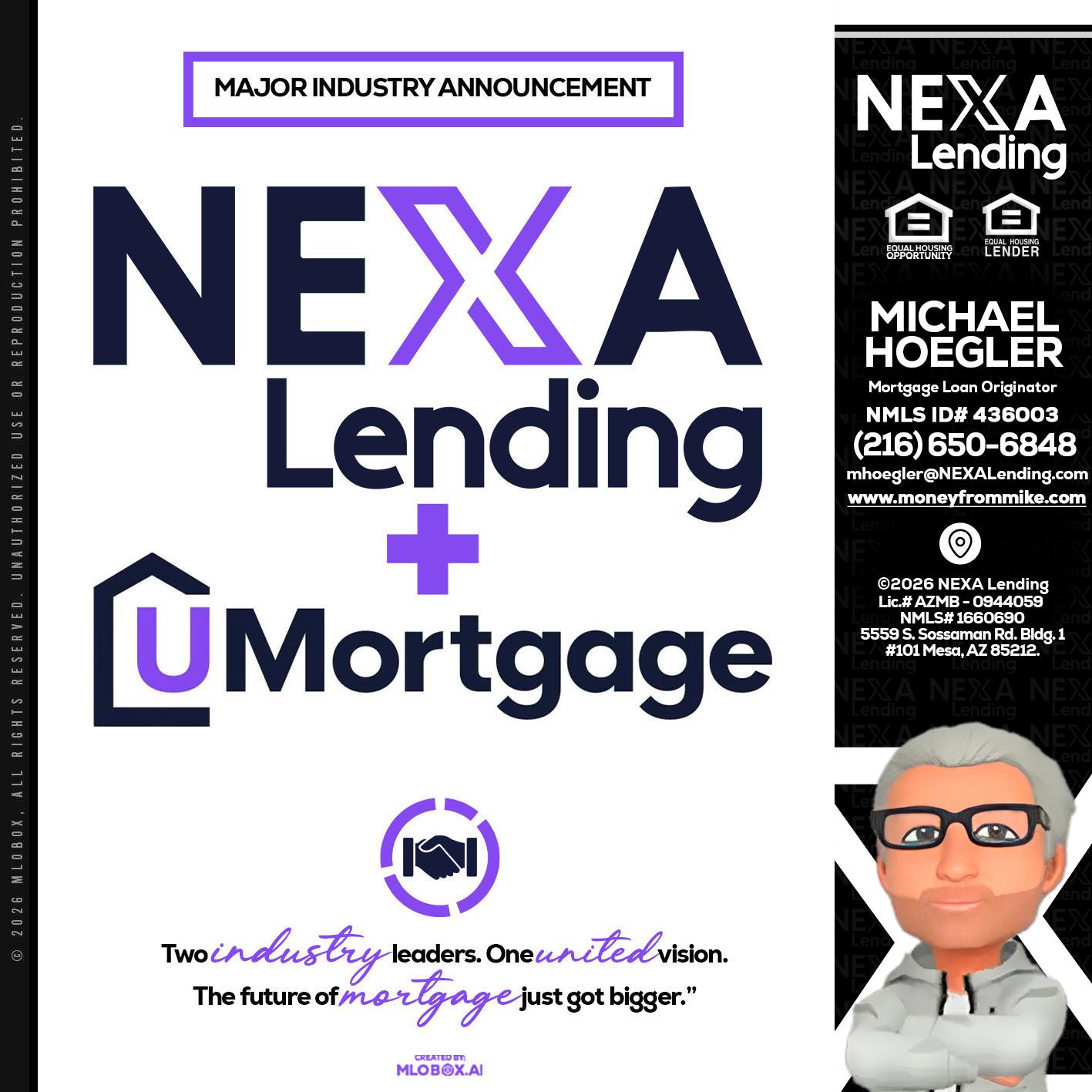 NEXA LENDING U MORTGAGE - Michael Hoegler -Mortgage Advisor