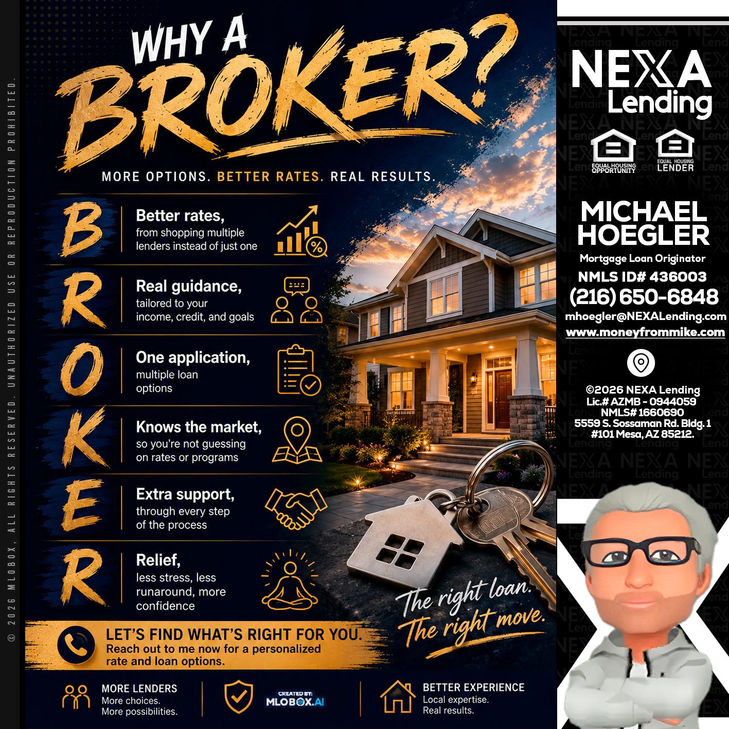 WHY A BROKER? - Michael Hoegler -Mortgage Advisor