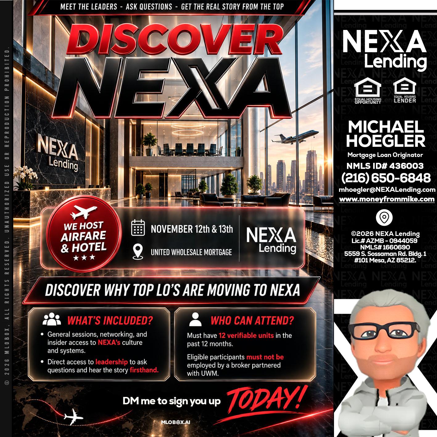 DISCOVER NEXA - Michael Hoegler -Mortgage Advisor