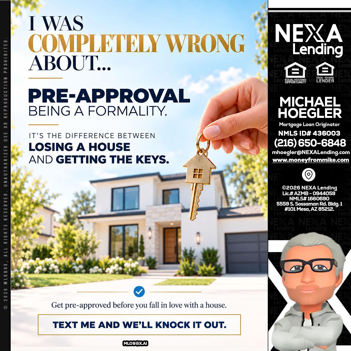 I WAS COMPLETALLY WRONG - Michael Hoegler -Mortgage Advisor